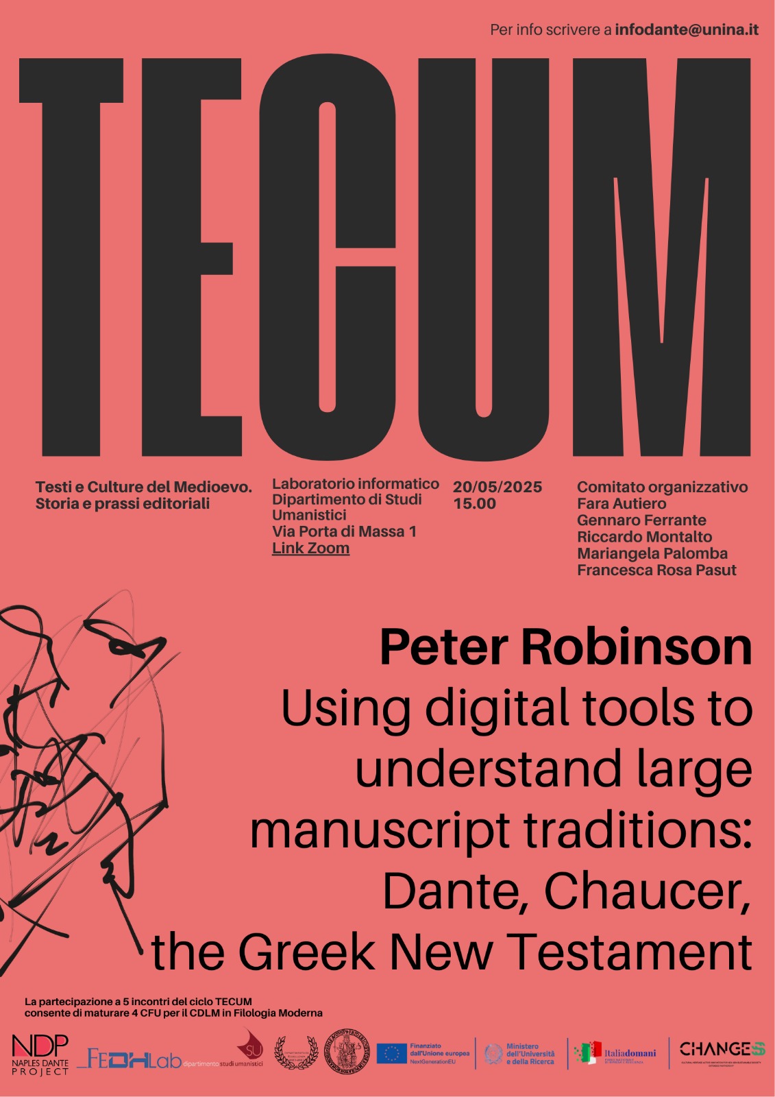 Seminari TECUM: Peter Robinson, “Using digital tools to understand large manuscript traditions”