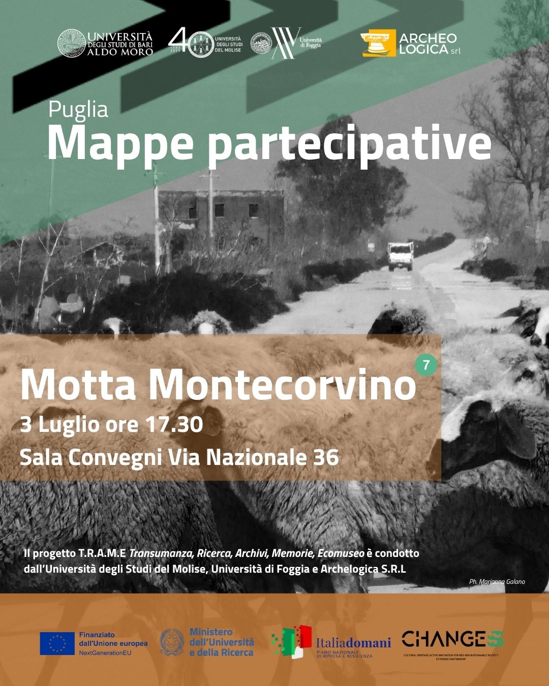 T.R.A.M.E. – Nuovo appuntamento con le Mappe partecipative a Motta Montecorvino
