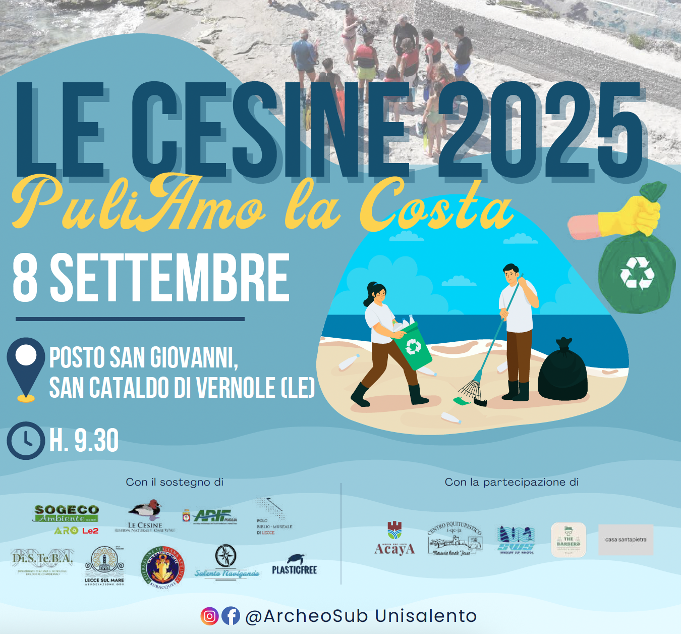 “Puliamo la Costa” – nuova campagna di scavo nell’Oasi WWF Le Cesine a San Cataldo