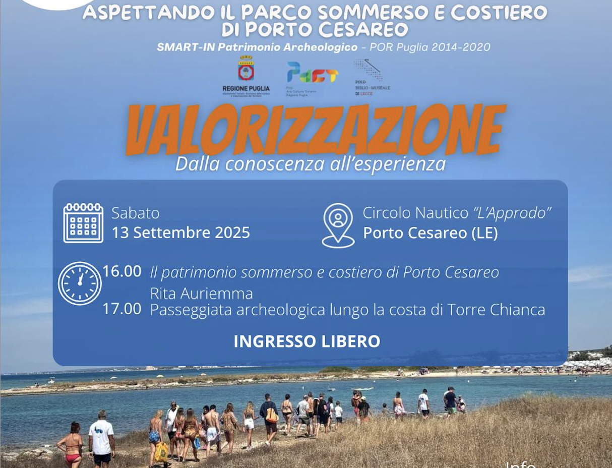 Progetto M.Ar.E.A. – Primo appuntamento “Aspettando il Parco sommerso e costiero di Porto Cesareo”