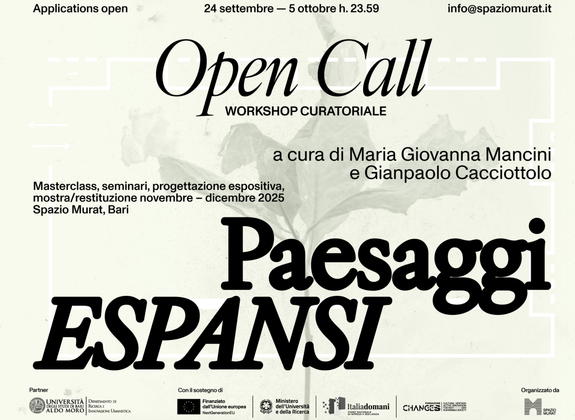 Open call per il workshop curatoriale “Paesaggi espansi”